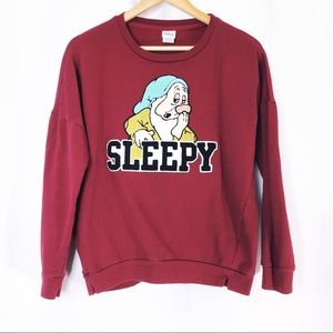 Disney’s Seven Dwarfs Sleepy Sweatshirt Size Med Disney vintage